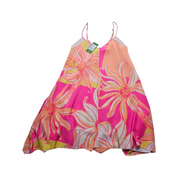 New Lilly Pulitzer Just a Splash Multicolor Spaghetti Straps Silk Clara Dress XS - Picture 7 of 11